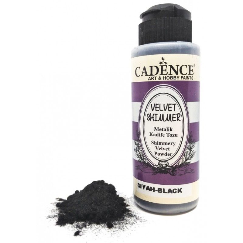 Velvet Powder Shimmer, Negro Brillante. Cadence. Los mejores productos en L'aura Bella tu tienda online
