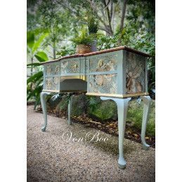 Foil Bird. Papel Decoupage Mint by Michelle. A1. Los mejores productos en L'aura Bella, tu tienda online