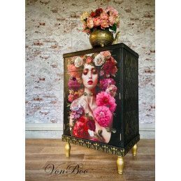 Baroque Flowers. Papel Decoupage Mint by Michelle. A1. Los mejores productos en L'aura Bella, tu tienda online