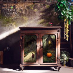 Haunted House 1. Papel Decoupage Mint by Michelle. A3. Los mejores productos en L'aura Bella, tu tienda online