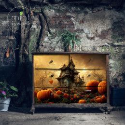 Haunted House 2. Papel Decoupage Mint by Michelle. A3. Los mejores productos en L'aura Bella, tu tienda online