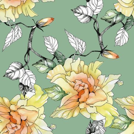 Pastel Florals. Papel TISSUE Decoupage Mint by Michelle. Los mejores productos en L'aura Bella, tu tienda online