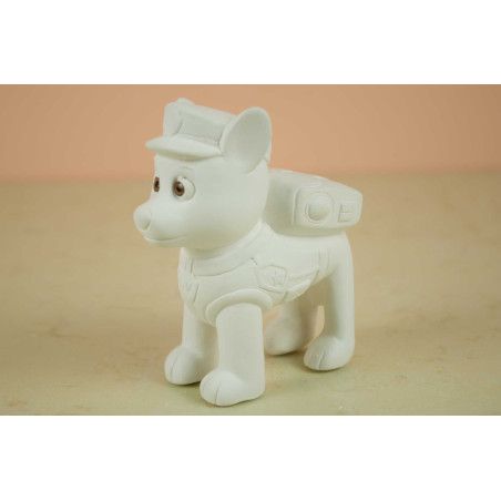 Chase, perro patrulla canina. Figura de escayola para pintar. Los mejores productos en L'aura Bella tu tienda online