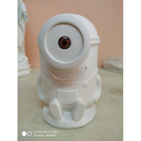 Hucha Minion Stuart. Figura de escayola para pintar. Los mejores productos en L'aura Bella tu tienda online