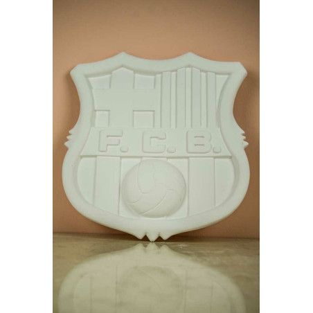 Escudo del F.C. Barcelona. Figura de escayola para pintar. Los mejores productos en L'aura Bella tu tienda online