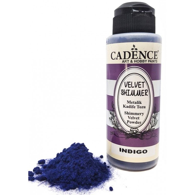Velvet Powder Shimmer, Indigo, azul Brillante. Cadence. Los mejores productos en L'aura Bella tu tienda online