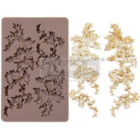Molde Holly Jolly Holidays. 667177 REDESIGN DECOR MOULDS®. Los mejores productos en L'aura Bella tu tienda online