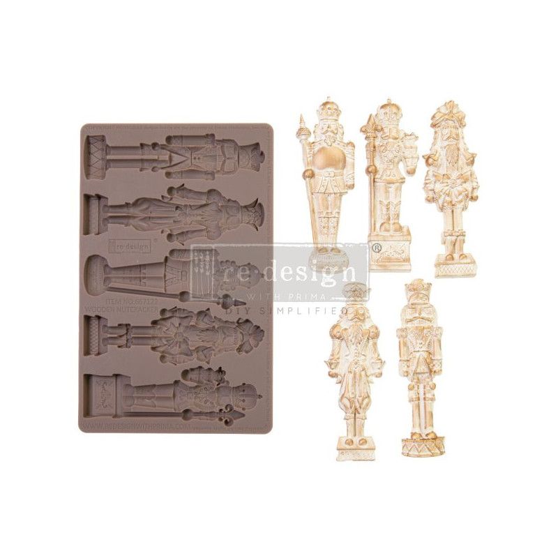 Molde Wooden Nutcracker. 667122. REDESIGN DECOR MOULDS®. Los mejores productos en L'aura Bella tu tienda online