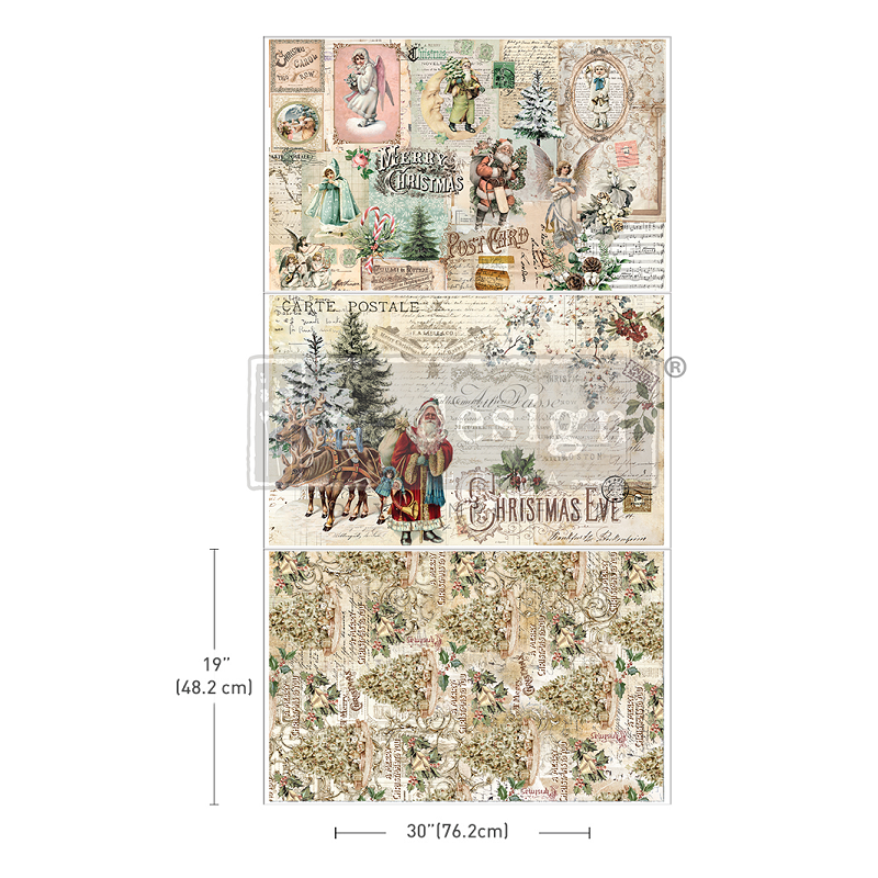 Holly Jolly Hideaway Decoupage Tissue Paper Redesign 68693. Los mejores productos en L'aura Bella tu tienda online