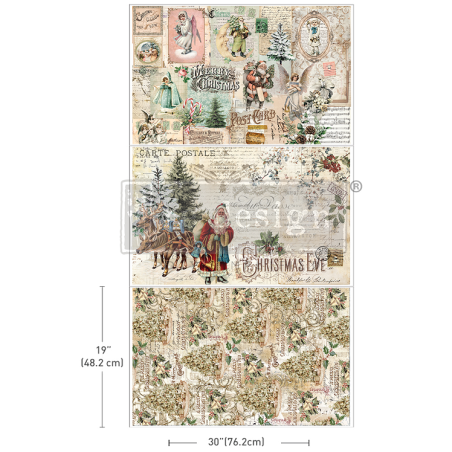 Holly Jolly Hideaway Decoupage Tissue Paper Redesign 68693. Los mejores productos en L'aura Bella tu tienda online