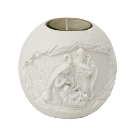 Belén, portavelas de escayola para pintar. Los mejores productos en L'aura Bella, tu tienda online