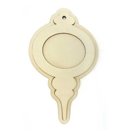 Bola Turca de Navidad ovalada. Dayka Trade. dayka-1209 Los mejores productos en L'aura Bella tu tienda online.