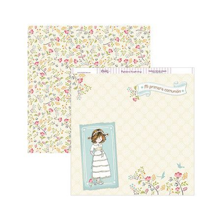 Papel Scrapbooking Comunión niña. SCP-143 Dayka. Los mejores productos en L'aurabella, tu tienda online
