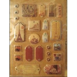 Pegatinas con relieve.  24...