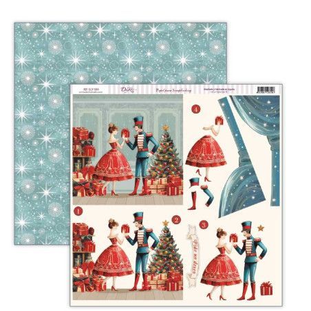 Papel Scrapbooking Navidad, Soldadito y bailarina 3D. SCP-584 Dayka. Los mejores productos en L'aurabella, tu tienda online