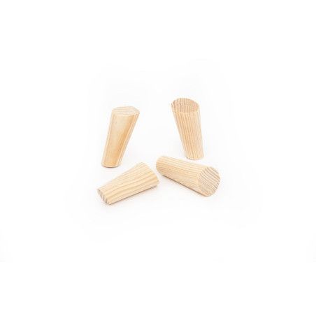 Patas de madera, forma cónica. 2x4.5 cm. Pack de 4. Los mejores productos en L'aura Bella, tu tienda online