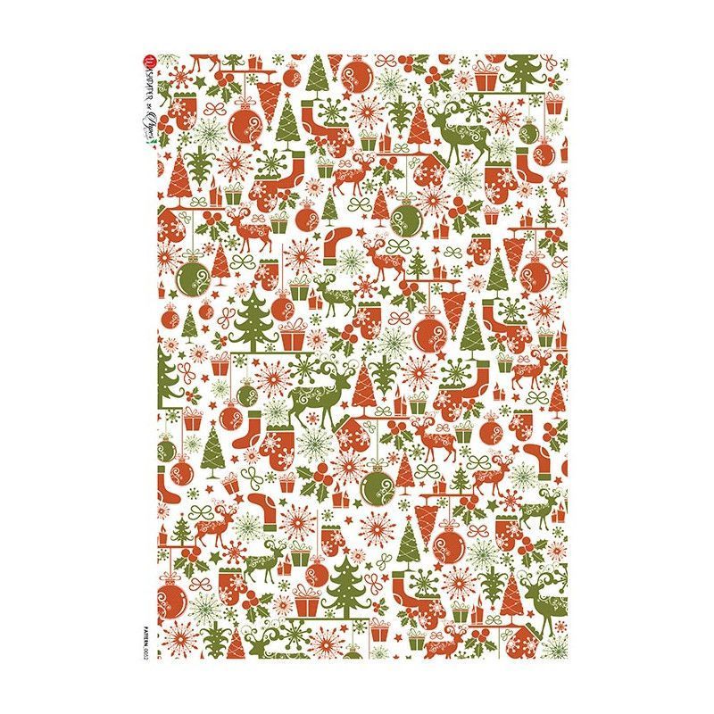Fondo Navideño. Papel de arroz A4, 22x32 cm. Los mejores productos en L'aura Bella, tu tienda online