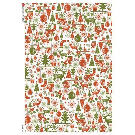 Fondo Navideño. Papel de arroz A4, 22x32 cm. Los mejores productos en L'aura Bella, tu tienda online