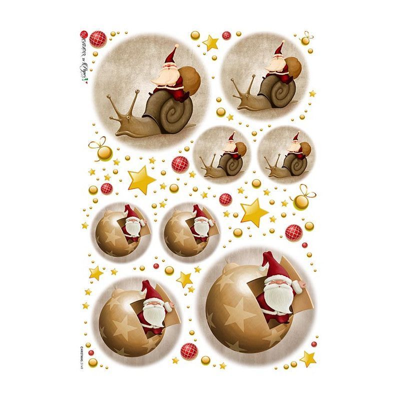 Imágenes Papá Noel, Navidad. Papel de arroz A5, 22,5x16 cm. Los mejores productos en L'aura Bella, tu tienda online