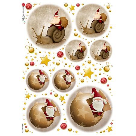 Imágenes Papá Noel, Navidad. Papel de arroz A5, 22,5x16 cm. Los mejores productos en L'aura Bella, tu tienda online