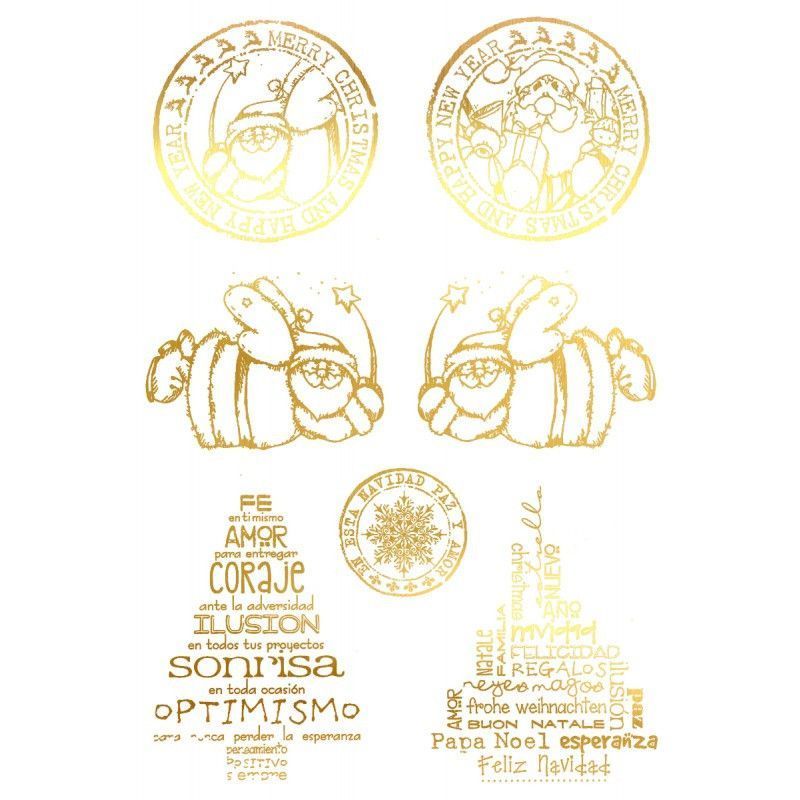 Árbol Navideño. Navidad. Lámina Folex Oro. FSE014O. Los mejores productos en L'aura Bella, tu tienda online