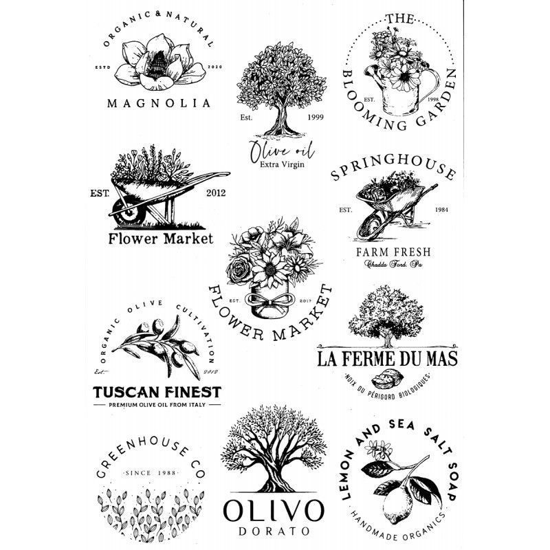 11 etiquetas naturaleza. Lámina Folex Peltre. FSE031P. Los mejores productos en L'aura Bella, tu tienda online