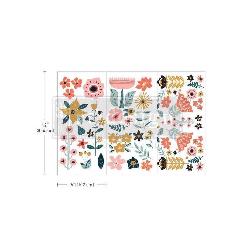 REDESIGN DECOR TRANSFERS® Doodle Flowers 656034. Los mejores productos de Redesign en L'aura Bella tu tienda online