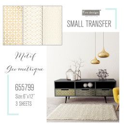 REDESIGN DECOR TRANSFERS® Motif Géometrique 656799. Los mejores productos de Redesign en L'aura Bella tu tienda online