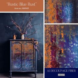 Rustic Blue Rust. A1 Decoupage Fiber Paper Redesign 668945. Los mejores productos en L'aura Bella tu tienda online