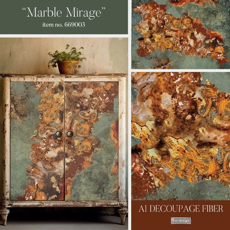 Marble Mirage. A1 Decoupage Fiber Paper Redesign 669003. Los mejores productos en L'aura Bella tu tienda online