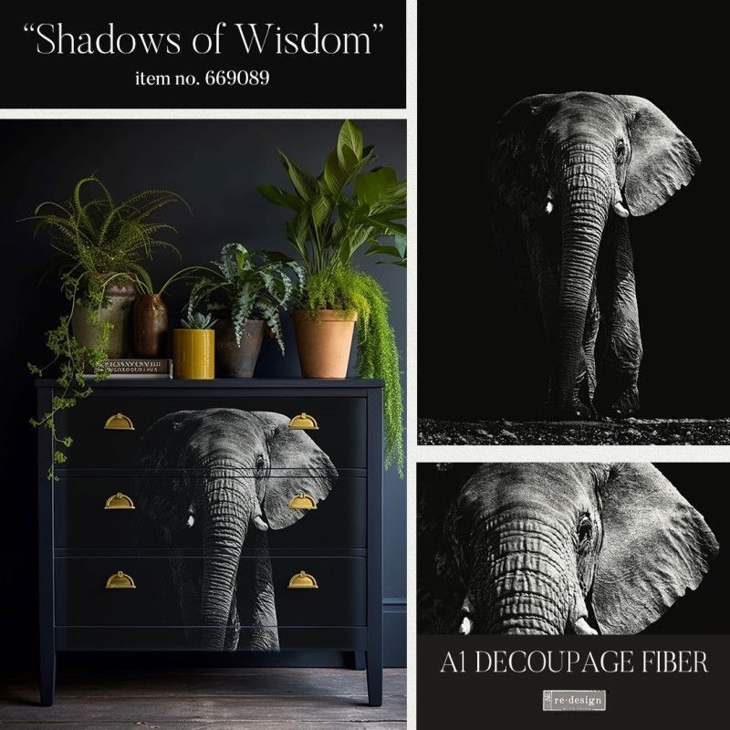 Shadows of Wisdom. A1 Decoupage Fiber Paper Redesign 669089. Los mejores productos en L'aura Bella tu tienda online