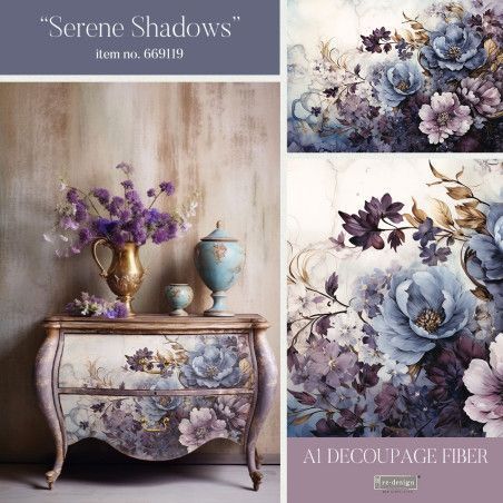 Serene Shadows. A1 Decoupage Fiber Paper Redesign 669119. Los mejores productos en L'aura Bella tu tienda online