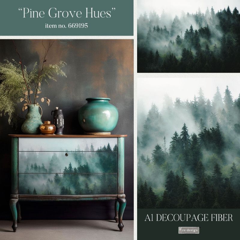 Pine Grove Hues. A1 Decoupage Fiber Paper Redesign 669195. Los mejores productos en L'aura Bella tu tienda online