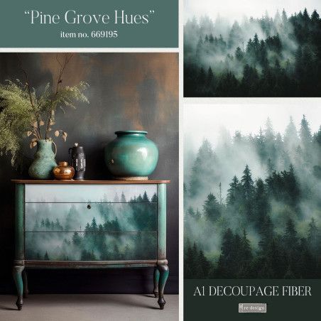 Pine Grove Hues. A1 Decoupage Fiber Paper Redesign 669195. Los mejores productos en L'aura Bella tu tienda online