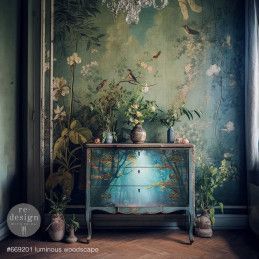 Luminous Woodscape. A1 Decoupage Fiber Paper Redesign 669201. Los mejores productos en L'aura Bella tu tienda online