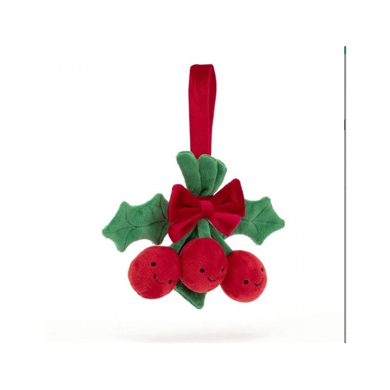 Amuseable Holly, Acebo Feliz, peluche Jellycat. A6HOL. Lo mejor de Jellycat en L'aura Bella, tu tienda favorita