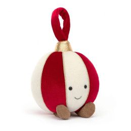 Amuseable Bauble, bola Navidad Feliz, peluche Jellycat. A6BAU. Lo mejor de Jellycat en L'aura Bella, tu tienda favorita