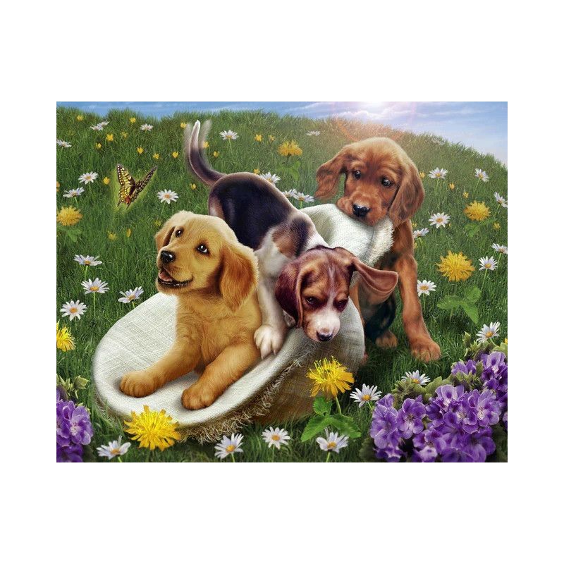 Kit Pintar por números Juego con amigos, perritos. FA10043. Los mejores productos en L'aura Bella tu tienda online