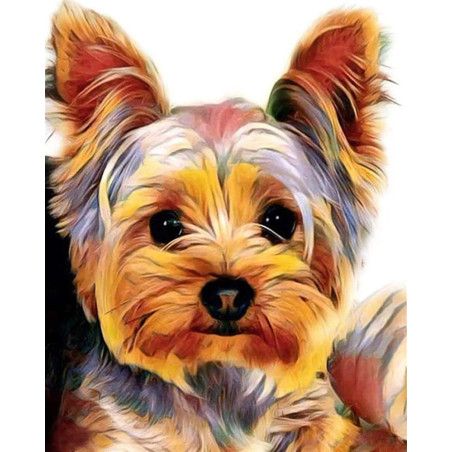 Kit punto de cruz Yorkshire Terrier. CS-SZX070. Los mejores productos en L'aura Bella tu tienda online