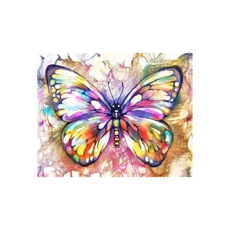 Kit punto de cruz Mariposa de colores. CS-095. Los mejores productos en L'aura Bella tu tienda online