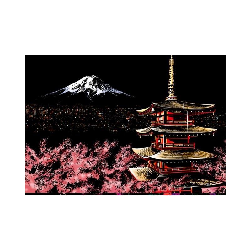 Kit Arte para Rascar: Monte Fuji. SP1008. Los mejores productos en L'aura Bella, tu tienda online.