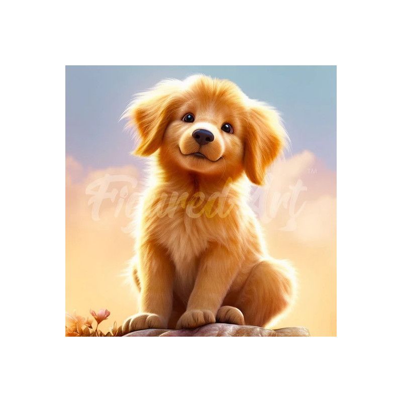 Kit Diamond Painting, Golden Retriever. DPSFA185. Los mejores productos en L'aura Bella tu tienda online