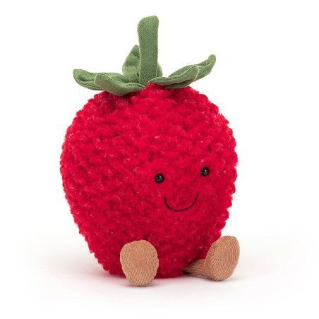 Amuseable Strawberry, Fresa Feliz. A2STR Peluche Jellycat. Los mejores productos en L'aura Bella tu tienda online