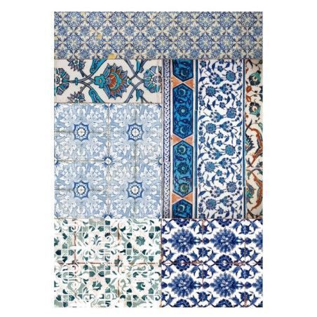 Papel de arroz Collage Baldosas, Cadence PA657. Los mejores productos en L'aura Bella tu tienda online