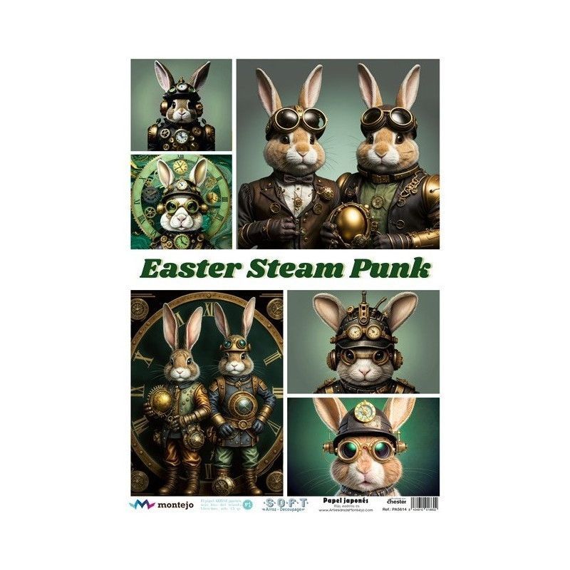 Easter Steam Punk. SPA5614. papel soft japonés. Montejo. Los mejores productos en L'aura Bella, tu tienda online