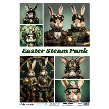 Easter Steam Punk. SPA5614. papel soft japonés. Montejo. Los mejores productos en L'aura Bella, tu tienda online