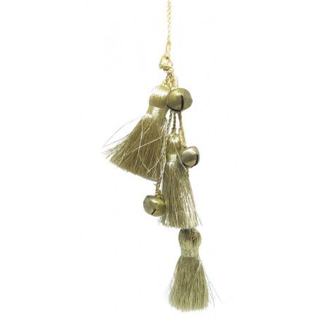 Cordón con borlas y cascabeles. Bell ornament 10x3 cm. 0258100351. Los mejores productos en L'aura Bella, tu tienda online