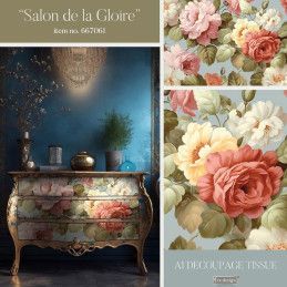Salon De La Gloire. A1 Decoupage Fiber Paper Redesign 667061. Los mejores productos en L'aura Bella tu tienda online