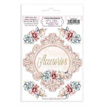 Tela prediseñada accesorios y flores. Dayka Trade. MINIT-043. Los mejores productos en L'aura Bella, tu tienda online