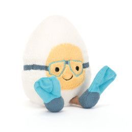 Amuseable Boiled Egg Scuba, A6BES. Peluche Jellycat. Los mejores productos en L'aura Bella tu tienda online